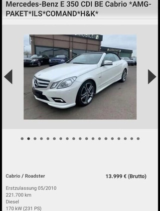 Mercedes-Benz Klasa E cena 69900 przebieg: 226500, rok produkcji 2010 z Rzeszów małe 56